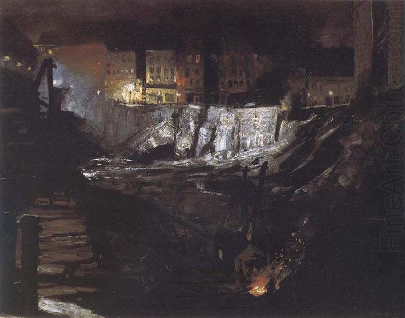 George Bellows Excavation at Night china oil painting image